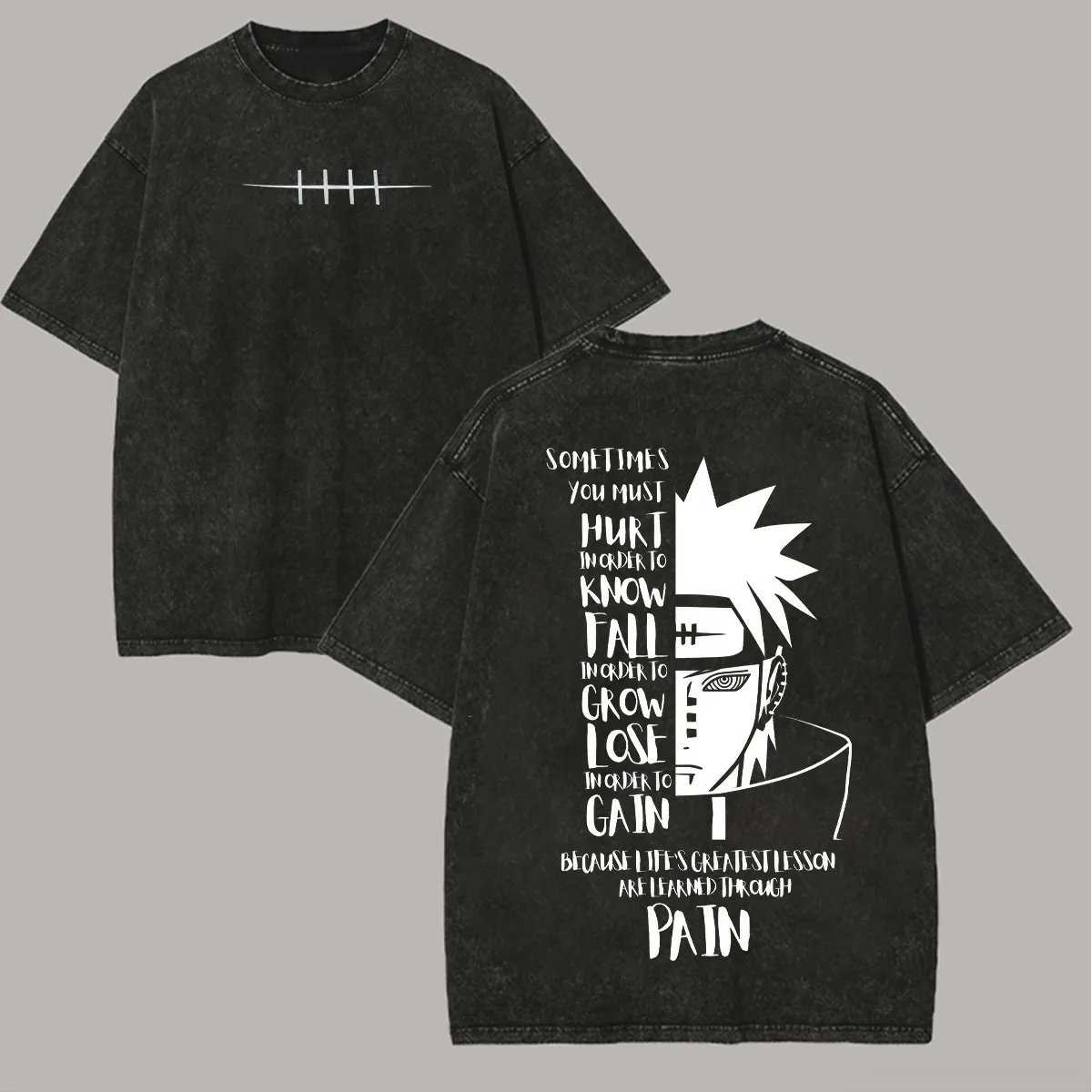 Koszulka Naruto Shisui Uchiha  – Acid Wash Vintage Graphic T Shirt recenzja i cena