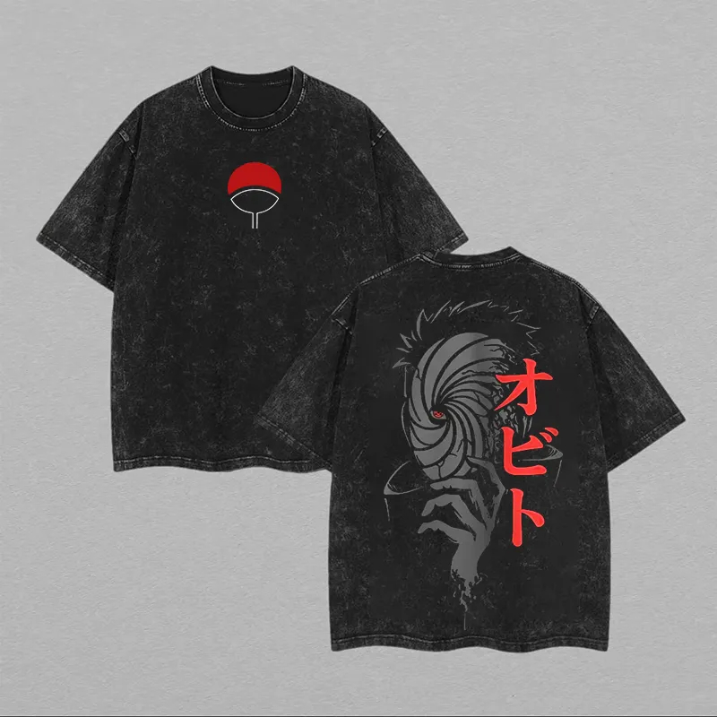 Koszulka Naruto Shisui Uchiha  – Acid Wash Vintage Graphic T Shirt recenzja i cena