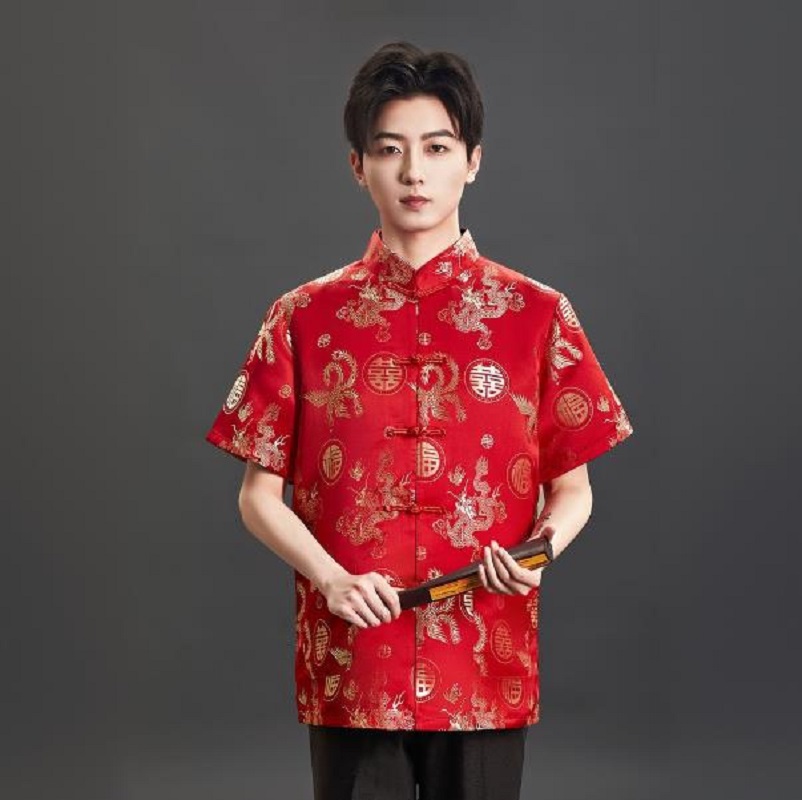 Nowa koszulka męska w chińskim – Mens Satin Silk Dress Shirt recenzja i cena