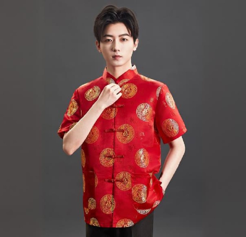 Nowa koszulka męska w chińskim – Mens Satin Silk Dress Shirt recenzja i cena