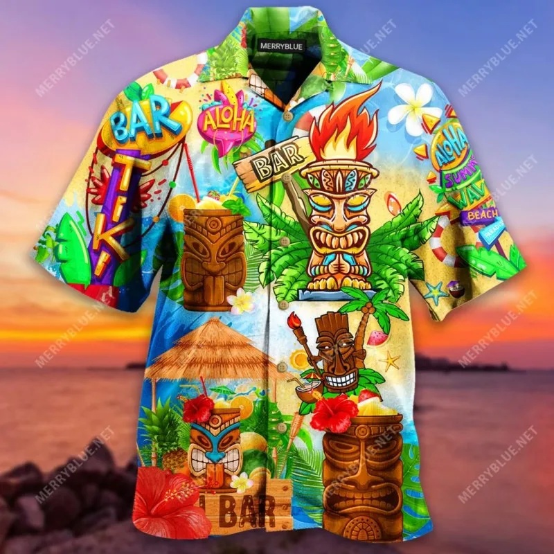 Męska letnia koszula w hawajsk – Vintage Hawaiian Floral Shirt recenzja i cena